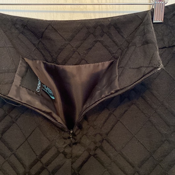 3 for $30 Cynthia Rowley Black lined skirt with Back zipper and slit. Size 8 - Picture 4 of 5